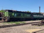 Burlington Northern SD7 St Paul Jackson St Roundhouse 2023 - MN -